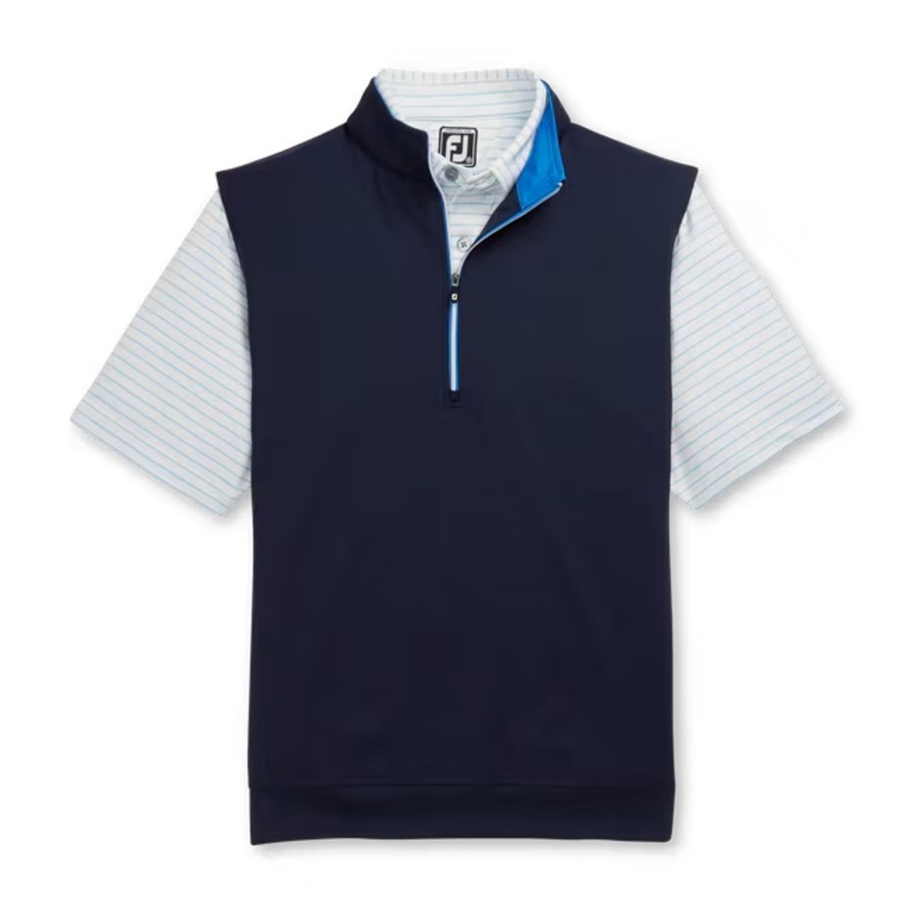 FootJoy FJ Half-Zip‎ Jersey Vest Men XL Navy Performance Pullover Golf NWOT
